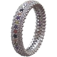 Multicolored Eternity Band